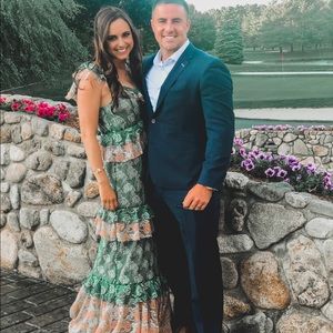 Vici Everlasting Love Tiered Lace Maxi Dress